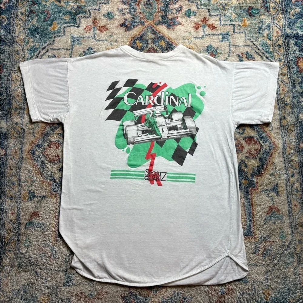 Vintage Cardinal Racing Sport Quartz T-shirt Large - Picture 1 of 4